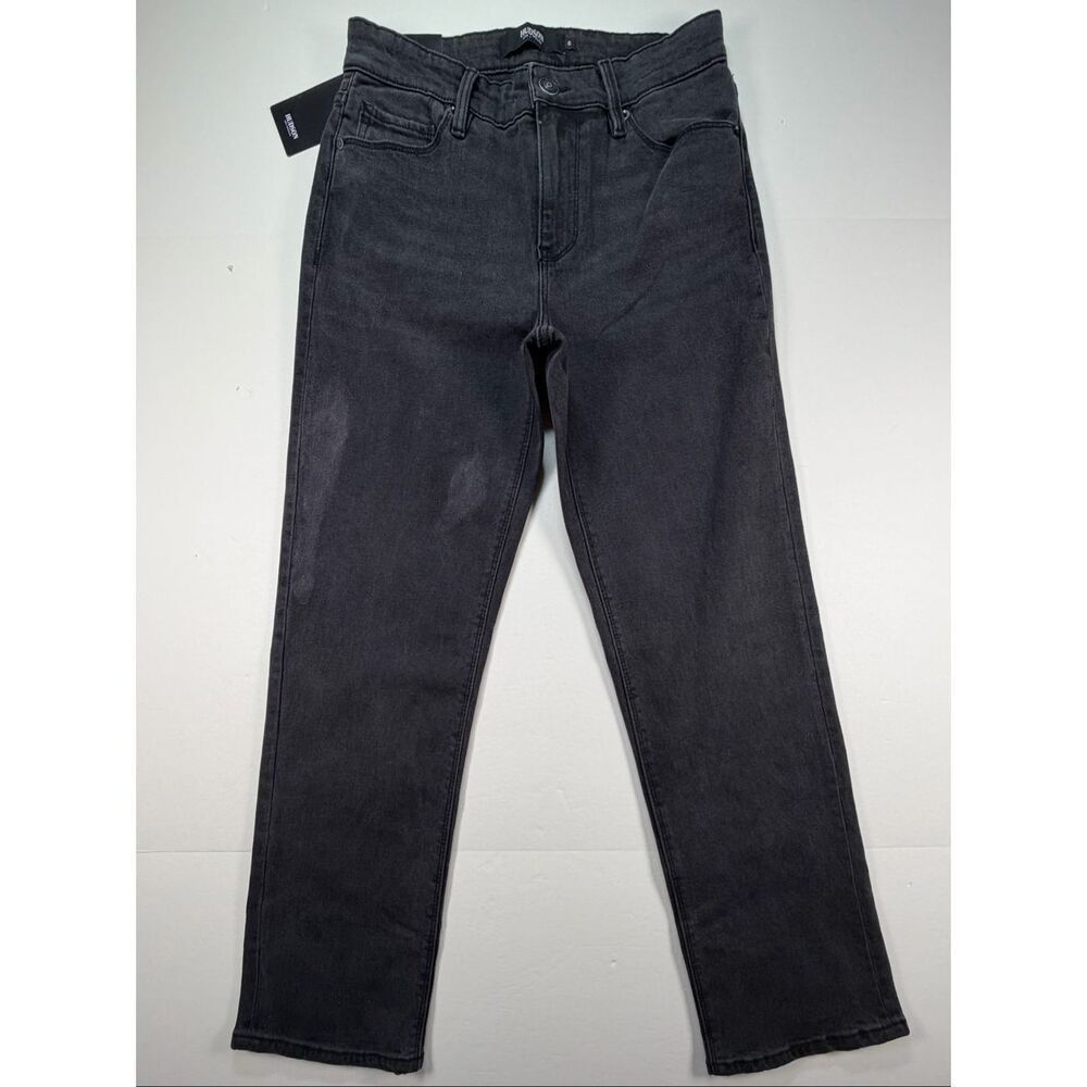 NWT Hudson Los Angeles Night Time Black Straight Leg Jeans Size 6/28 Women’s